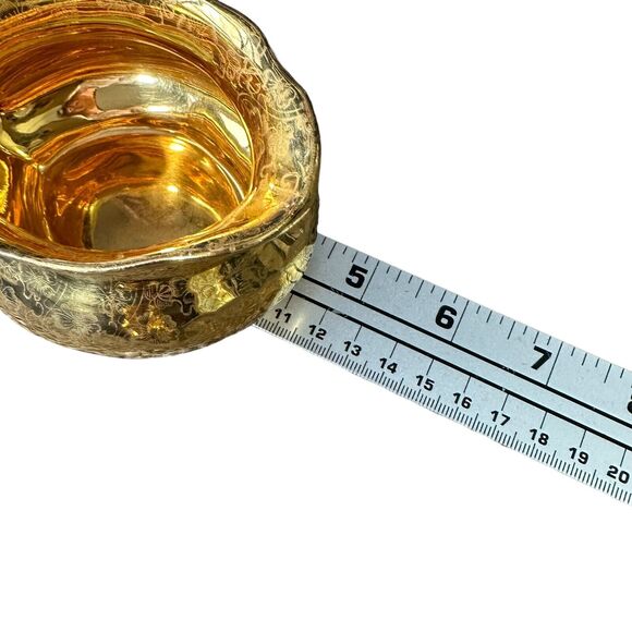 Vintage Lady Hamilton Cream Sugar Creamer Lot of 2 Warranted 22k Gold Plated - Picture 9 of 10